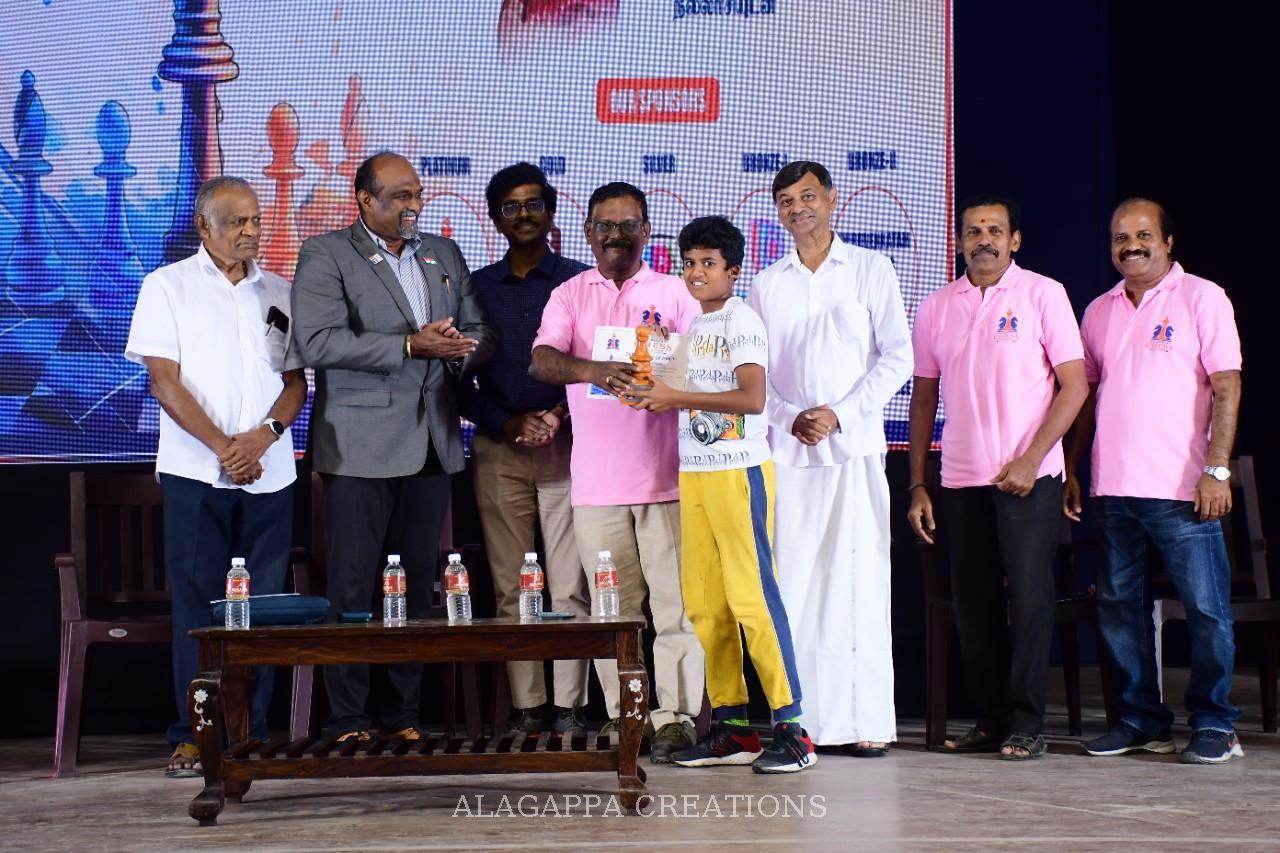 Prize-giving on stage